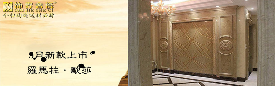 饰界奢瓷背景墙形象图