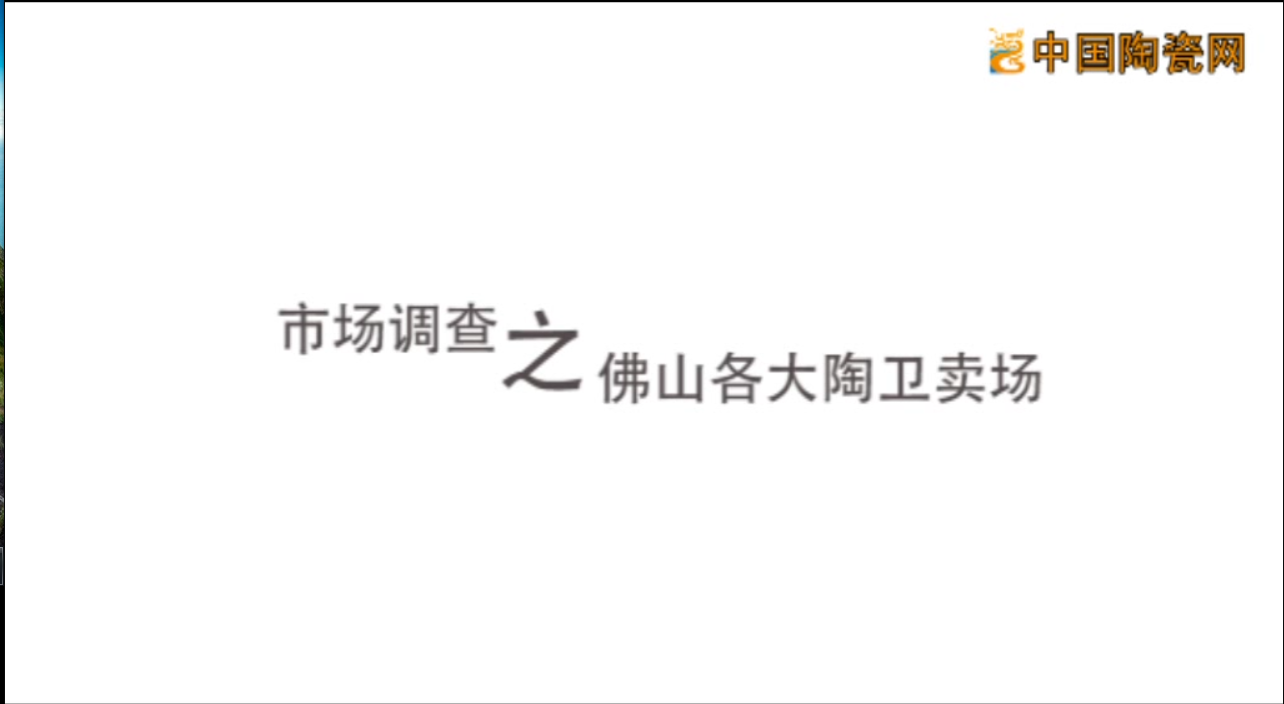 【视频】市场调查之佛山各大陶卫卖场